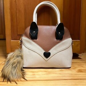 Adorable Fox Purse with Faux Tail